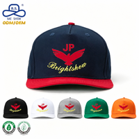 Casquette Snapback 5 Panneaux Bicolore Contrastée GRS Écologique en Gros avec Logo Brodé Personnalisé pour Tenues Quotidiennes en Extérieur