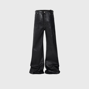 Nuovi <span class=keywords><strong>Jeans</strong></span> da <span class=keywords><strong>Uomo</strong></span> in Denim Cerato a <span class=keywords><strong>Vita</strong></span> <span class=keywords><strong>Bassa</strong></span>, Vestibilità Ampia, Stile Boot Cut, Vintage Hip Hop, Alta Qualità, Prezzo di Fabbrica - Product Image 5