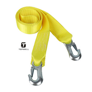 Cinta <span class=keywords><strong>de</strong></span> Poliéster <span class=keywords><strong>de</strong></span> Alta Resistencia <span class=keywords><strong>de</strong></span> 2 Pulgadas y 5 Toneladas (5000 kg) con Ganchos Metálicos <span class=keywords><strong>de</strong></span> Seguridad <span class=keywords><strong>para</strong></span> Remolque <span class=keywords><strong>de</strong></span> Carga Pesada - Product Image 1