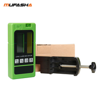 Récepteur laser rotatif MUFASHA pour extérieur, faisceau vert/rouge, détecteur de nivellement numérique LCD pour lasers à ligne pulsée LR01