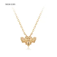 Mercery Healing Sieraden Bumble Bee Ketting Custom Mode-sieraden 14K Real Gouden Hanger Ketting Voor Vrouwen