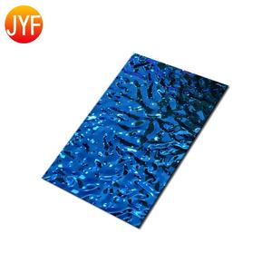 S98カスタマイズ201 304 316ステンレス鋼真鍮パネルカラー天井壁装飾ステンレス鋼水波模様シート - Product Image 6