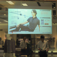 Moderne Transparente 3D Holographische UTD Selbstklebende PET Dekorationsfolie Rückprojektions-Fensterglasfolie