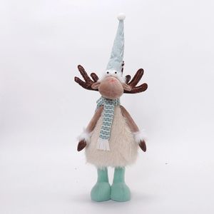 Figurine de cerf en fourrure douce et festive avec lumières LED, 61 cm, décoration de table pour fêtes de Noël en intérieur - Product Image 3