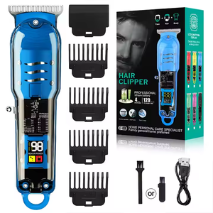 Recortadora de Barba Transparente para Hombre, Inalámbrica, con Peine Limitador Ajustable, Kit Doméstico Lfq002 Vintage T9 - Product Image 3