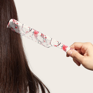 Juego de peines para el cabello Wanmei con diseño de flor de cerezo, peines portátiles multifunción para masaje y desenredado para mujeres y niñas - Product Image 3