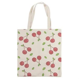Wholesale Eco-friendly Handled <b>Foldable</b> Canvas Tote <b>Bag</b> with Customized Fruit and Letter Designs Customized Logo MOQ 100pcs - Product Image 4