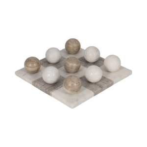 Set da Gioco Tris in Marmo, Gioco da Tavolo Classico per Famiglia, Decorazione per Tavolino da Caffè, Casa e Ufficio - Product Image 2