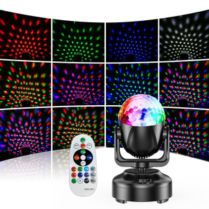 Nueva Luz de Cabeza Móvil LED RGB Mini Bluetooth con Control Remoto, Luz de Bola de Cristal LED para Fiestas KTV - Product Image 2