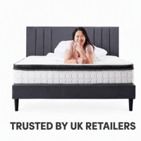 Matelas à ressorts ensachés et mousse à mémoire de forme certifié UKFR, 25 cm, tailles personnalisées 140, 160, 180*200 cm, fabricant OEM pour la vente au détail au Royaume-Uni
