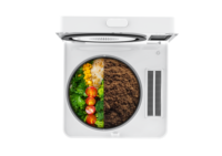 Poubelle à compost électrique compacte de 2,5 L, automatique et continue, grande capacité, avec 2 filtres à charbon détachables, fonctionnement à une touche, Multigrind