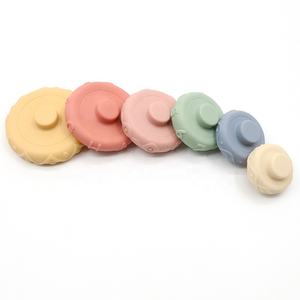 Mainan Susun Silikon Ramah Lingkungan Motif Kartun untuk Bayi Balita, Mainan Edukasi Perkembangan Lembut, Hadiah - Product Image 3