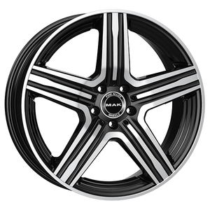 CERCHI EN LEGA LEWIS 8,5x21 5x112 ET 51 ESPEJO NEGRO - Product Image 1