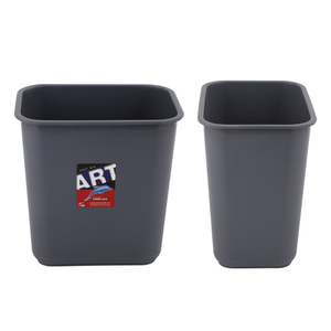 Plastic Bin Indoor Small 15 Liter Open Top Plastic Square Recycle Waste Bin
