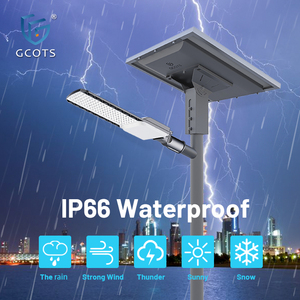 Gcots IP66อลูมิเนียมกันน้ำกลางแจ้งที่จอดรถถนน60W 80W ไฟถนนสองทางพลังงานแสงอาทิตย์ - Product Image 6