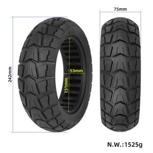 Neumático Sólido Ulip 10x2.75 para Patinete Eléctrico Kugoo G2 Pro 70 65-6.5, Neumático Sólido Sin Aire de 10 Pulgadas 10x2.75-6.5, Neumático Todoterreno - Product Image 2