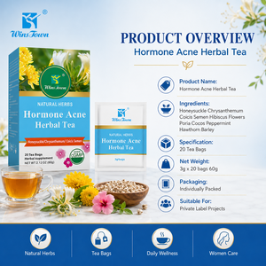 Thé Herbal Hormonal Anti-Acné Équilibre Cutané Beauté Sachets de Thé Herbal Naturel Marque Privée OEM ODM Usine Emballage Personnalisé - Product Image 2
