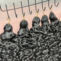 Cheveux humains bruts de qualité 12A, cheveux vietnamiens de haute qualité, non traités, naturels, bouclés, extensions de cheveux au crochet pour femmes noires