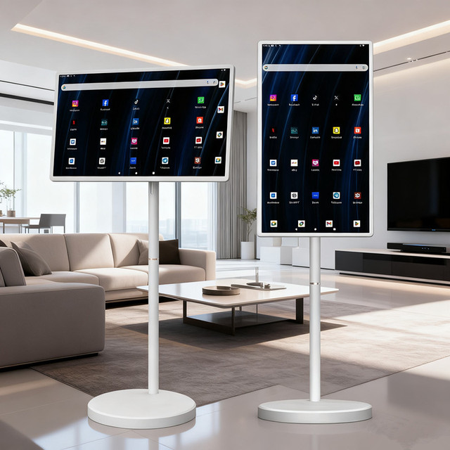 Size Optional 27 Inch Touch Screen Standing Vertical Wireless Digital Signal Display Tablet TV Android Wifi Smart Monitor