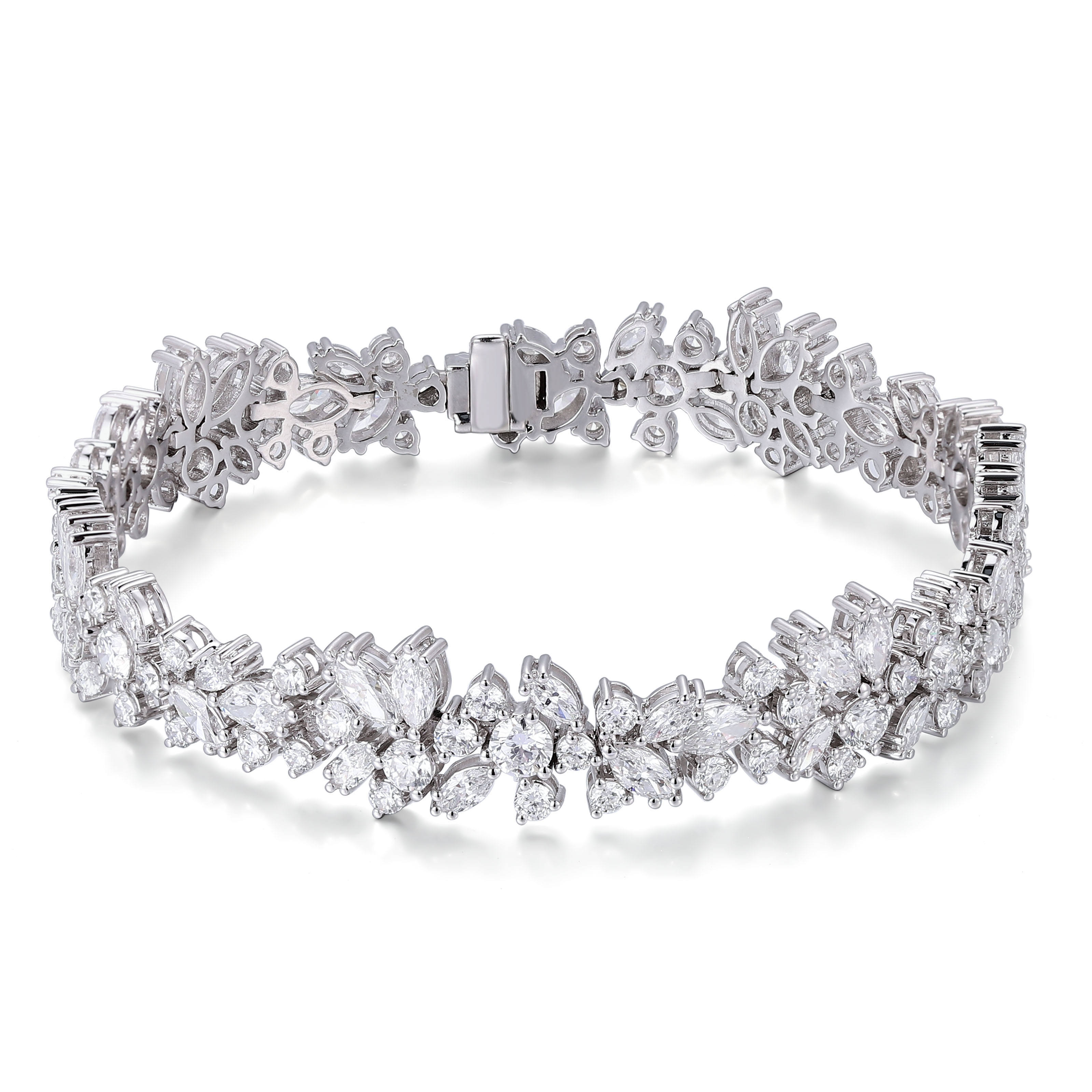 Chaîne en or 18 carats avec diamants de laboratoire