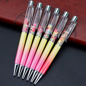 Nouveau design – Stylo à huile avec poudre dorée colorée et dégradé de couleurs, stylo vide DIY pour spécimens végétaux et fleurs séchées - Product Image 2
