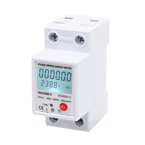 Chliuyi 1Phase 2Wires Energy Meter DDSU5886 D 230VAC 5 60A LCD Display Single Phase Electricity Meter - Product Image 4