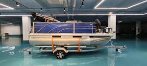 Ponton en aluminium de luxe de 16 pieds, auvent de yacht, embarcation nautique pour le tourisme fluvial, bord de mer, loisirs, hors-bord à vendre - Product Image 2