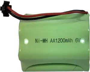 Trung Quốc Nhà Máy Bán Buôn Ni-Mh 6V 1200MAh AA Sạc NiMh Battery Pack Cho Đồ Chơi Led Chiếu Sáng Công Cụ Điện