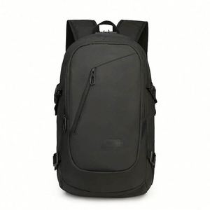 Custom Logo Unisex <b>Black</b> Nylon Oxford Leather <b>Backpack</b> Bag Laptop <b>Backpack</b> Office <b>Backpack</b> for <b>Men</b> - Product Image 6