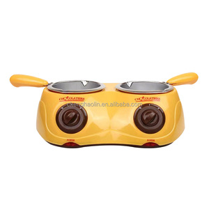 Chauffe-chocolat électrique double cuve pour chocolat, cire et huile, type bain-marie - Product Image 1