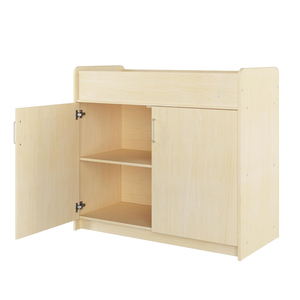 <span class=keywords><strong>Cambiador</strong></span> de Bebé de Madera Natural OEM ODM con Cómoda de 2 Cajones - Product Image 1