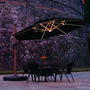 Sombrilla de Playa Moderna de Aluminio Impermeable con Inclinación Automática para Patio, Terraza, Balcón o Exteriores de Villas - Product Image 4