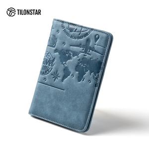TILONSTAR TPW102 Custom Logo Fashion Unique Card <b>Wallet</b> High Quality Leather <b>RFID</b> Passport Cover for Travel Passport Holders - Product Image 5