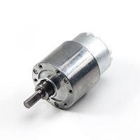 Motor de CC Micro de 37 mm, 6 V, 12 V, con Engranajes Metálicos, Modelo FT-37RGM500