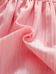 Vestito Estivo Rosa Traspirante per Bambina, Stampa Floreale Senza Maniche con Fiocco e Volant, <span class=keywords><strong>Dolce</strong></span> e Grazioso - Product Image 5