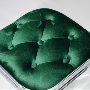 <span class=keywords><strong>BESTA</strong></span> Muebles de <span class=keywords><strong>Dormitorio</strong></span> Modernos de Lujo, Elegante Taburete de Acrílico Blanco para Tocador, Asiento de Vanidad con Diseño Elegante, Mesa de Maquillaje con Corte Preciso - Product Image 2