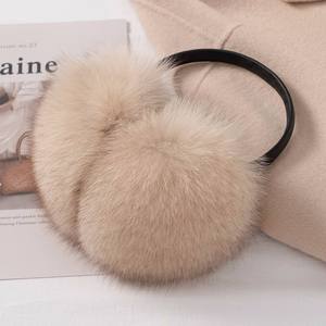 Отличное качество, модные зимние наушники из лисьего меха, натуральные волосы, теплые уши, модный аксессуар - Product Image 3