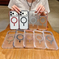 Coque de téléphone à rayures ondulées, cadre d'objectif orné de diamants, protection transparente antichoc pour iPhone 18 17 16Pro