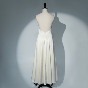 Abito Lungo Elegante Francese di Alta Gamma con Collo all'Americana e Schiena Scoperta, Nuovo Stile Estivo di Lusso Accessibile Occidentale per Taglia XS, Lunghezza al Pavimento - Product Image 6