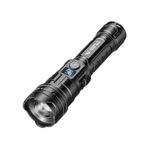 Smiling Shark SD-5453A ไฟฉาย LED แบบชาร์จไฟได้ ไฟฉายกำลังสูงแบบซูมได้พร้อมจอแสดงผลดิจิตอล - Product Image 1