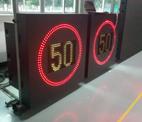 Panneau de limite de vitesse Radar, signalisation de circulation routière, sécurité routière, affichage led, rue, message variable, carte VMS