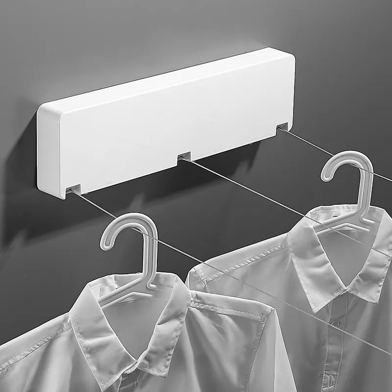 Stanles Steel Wall Drying Rack Yafei7107 Dry Cloth Line Laundry Clothes Drying Washingline No Punching