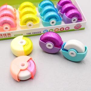<span class=keywords><strong>Gomme</strong></span> à crayons mignonne à roues coulissantes créatives <span class=keywords><strong>gomme</strong></span> de papeterie de style de <span class=keywords><strong>pneu</strong></span> pour l'apprentissage et l'utilisation au bureau - Product Image 3