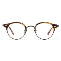 Monture de lunettes vintage rétro en acétate et titane, lunettes de vue sur mesure, montures demi-cercle