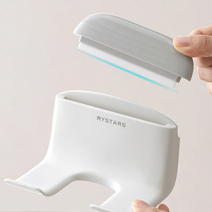 ที่แขวนไดร์เป่าผมติดผนัง Rystars สีขาวงาช้าง แบบไม่ต้องเจาะผนัง สำหรับห้องน้ำ - Product Image 3