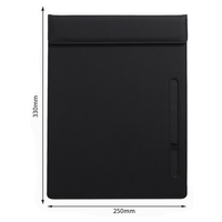 Bloc-notes magnétique en cuir, tableau magnétique A4 avec porte-stylo pour réunions d'affaires et fournitures hôtelières, cadeau personnalisé avec logo