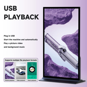 Reproductor de Señalización Digital LED LCD 4K de Pantalla Completa UHD con Base para Piso y Tecnología Basada en la Nube para Centros Comerciales, 75 Pulgadas LD-G750A, 85 Pulgadas - Product Image 4