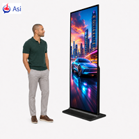 Kiosque numérique interactif sur pied Asi 65 pouces avec écran tactile, système Android et CMS basé sur le cloud pour la réception d'entreprise