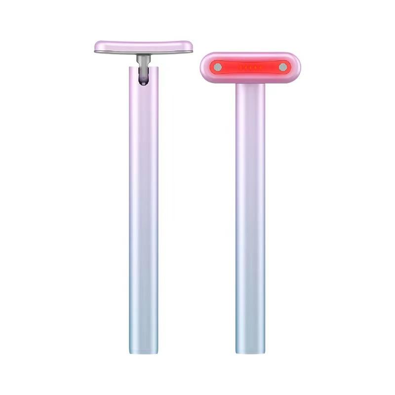 Hot sale Beauty Care Women Skincare Rotatable Led Light Wand Eye Face Lift Ems Vibration Red Light Anti Aging Therapy Wand