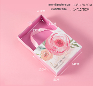 Vente en gros d'usine emballage de boîtes-cadeaux love valentines boîtes à motifs roses roses - Product Image 6